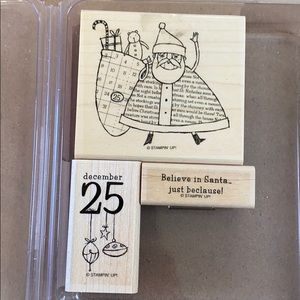 Stampin’ Up! Just Beclause Stamp Set Christmas Holiday Sentiment Stamps